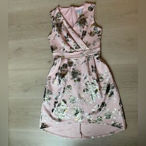 Alexa B Nites Floral Pink Sleeveless Dress